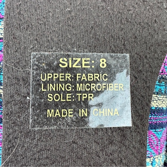 Lamo Sabrina Moccasin II Shoes 8 Tapestry Aztec Southwestern Slip On Womens New - Picture 9 of 9